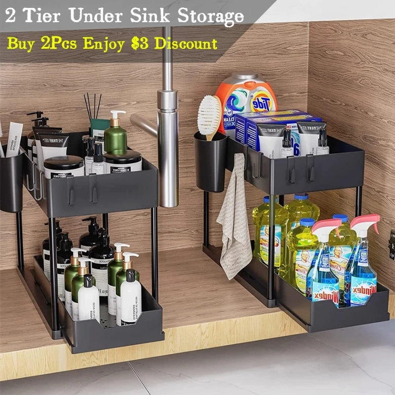 2 layer kitchen rack