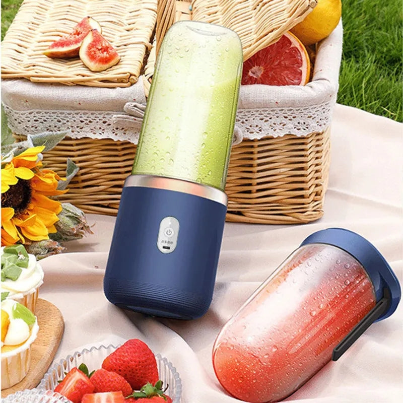 6 Blades Usb Juicer With 300ml Glass