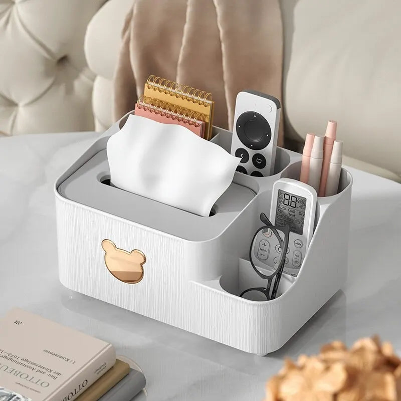Bear Design Desktop Tissue Storage Box