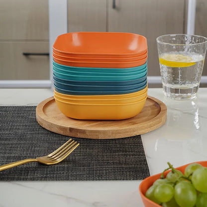 8pcs mini snacks plates with stand