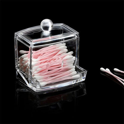 Acrylic cotton bud holder