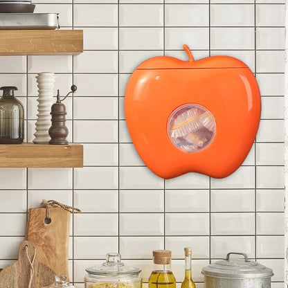 apple shape wall mounted plastic packaging storage box