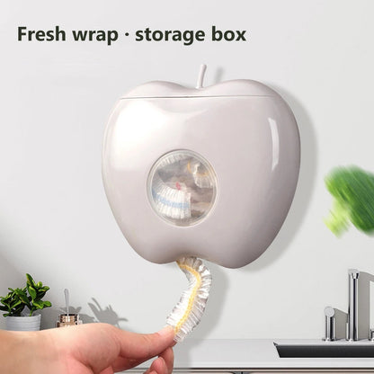 apple shape wall mounted plastic packaging storage box