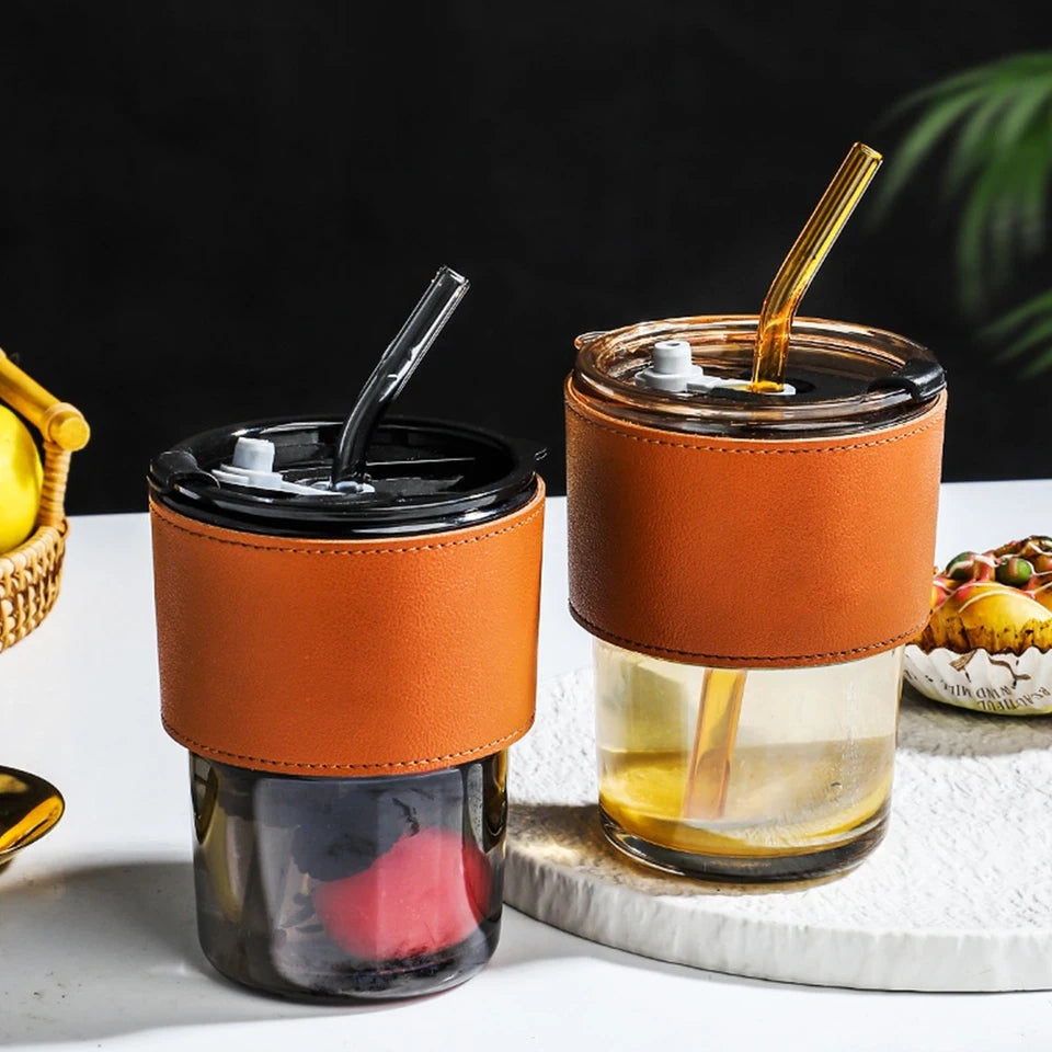 Creative Straw Glass Mug