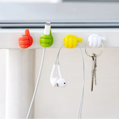 Pack of 10 pieces Thumb mini cable organizer silicon USB cable management multi purpose thumb holder