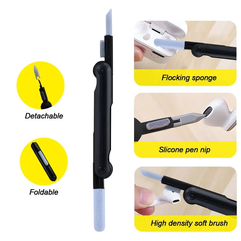 7 in 1 computer keyboard cleaner headphone cleaning kit mobile cleaning kit