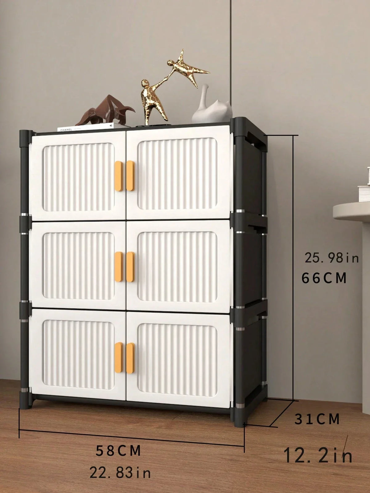 Modular Dustproof Shoe Storage Cabinet – Stackable Entryway Organizer