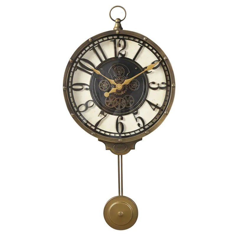 Imported gearing look pendulum clock