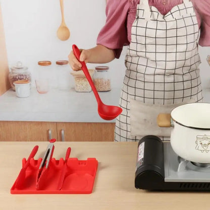 2In1 Multifunctional Silicone Spoon Holder