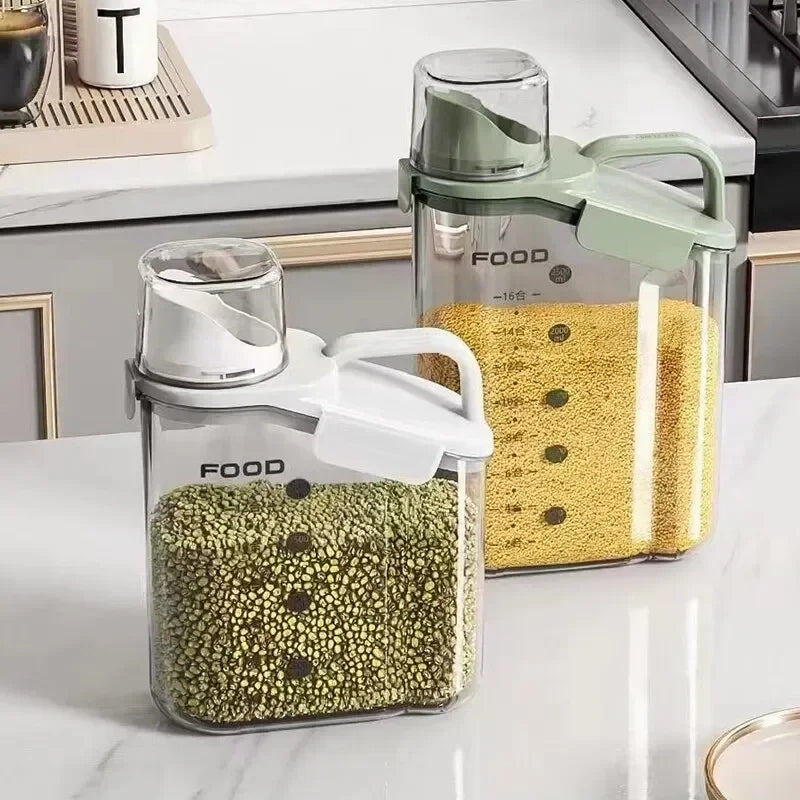 Acrylic food storage jars