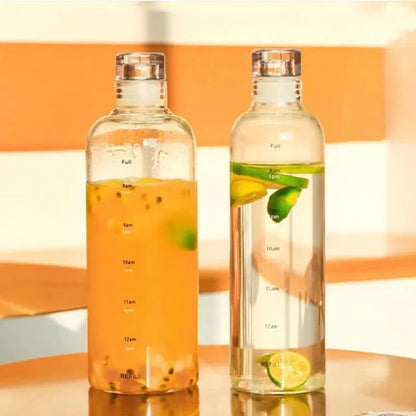 High quality glass water bottle