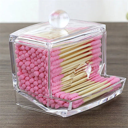 Acrylic cotton bud holder