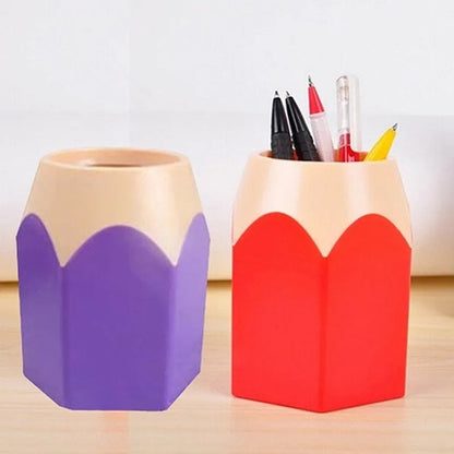 Unique pen and pencil holder