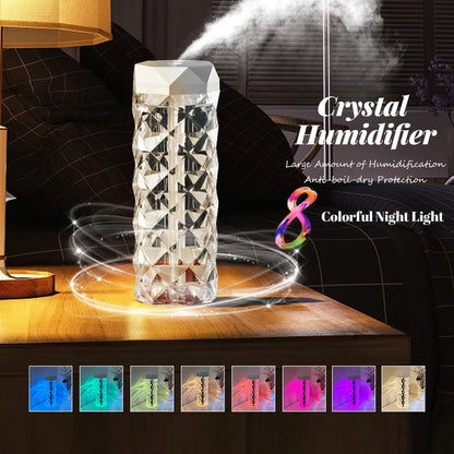 USB Essential Oil Diffuser with 7-Color Light Cool Mist Humidifier