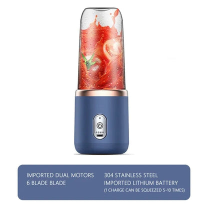 6 Blades Usb Juicer With 300ml Glass