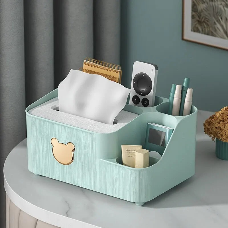 Bear Design Desktop Tissue Storage Box