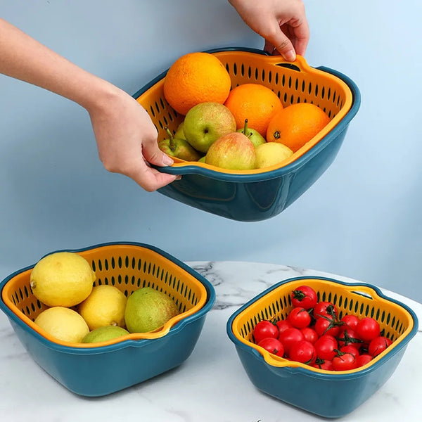 Plastic body Drain basket set