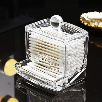 Acrylic cotton bud holder