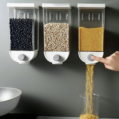 1000ML Press Wall Mounted Cereal Dispenser