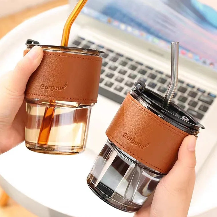 Creative Straw Glass Mug