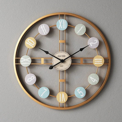 Imported metallic colorful digit clock