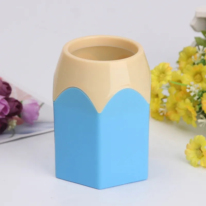 Unique pen and pencil holder