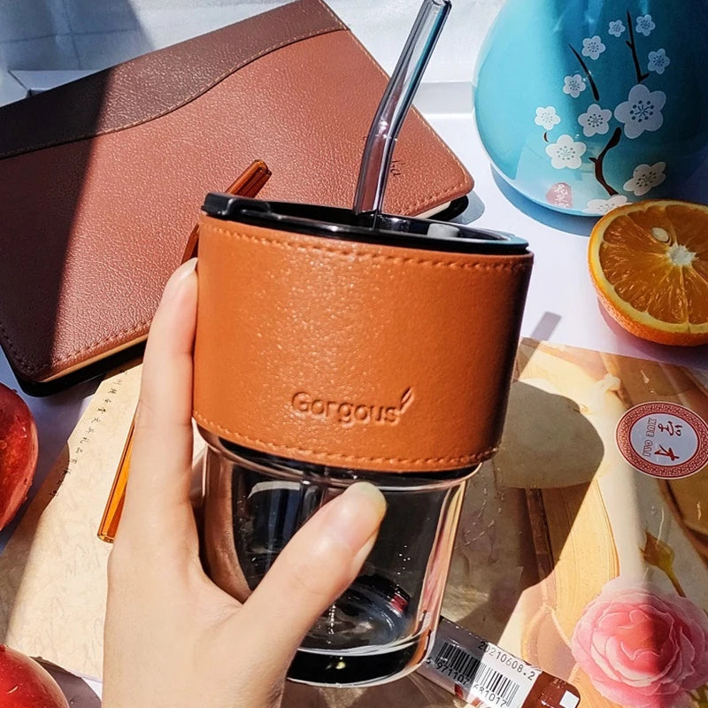 Creative Straw Glass Mug