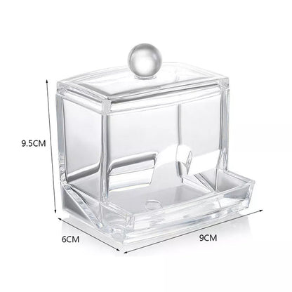 Acrylic cotton bud holder