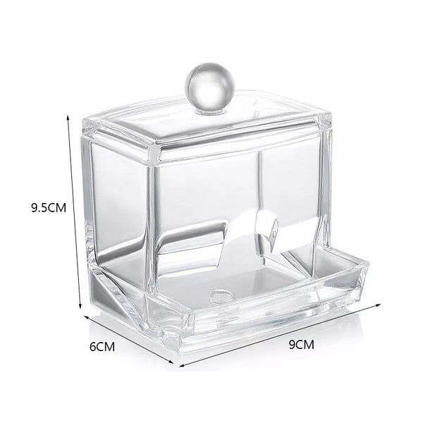 Acrylic cotton bud holder