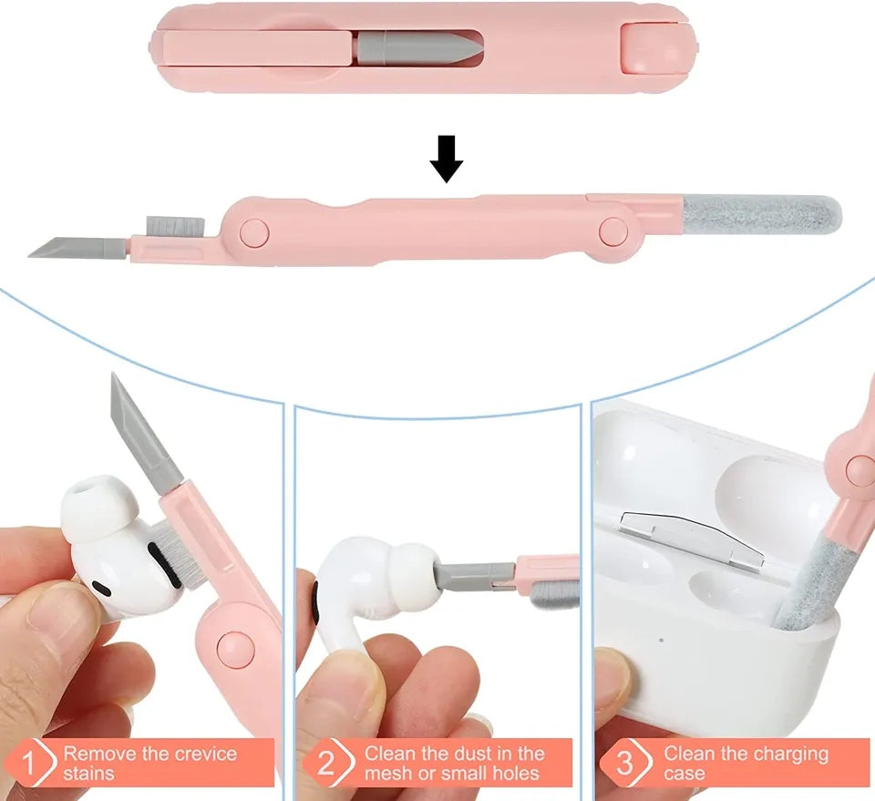 7 in 1 computer keyboard cleaner headphone cleaning kit mobile cleaning kit