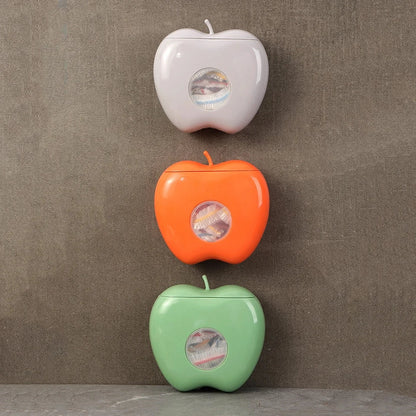 apple shape wall mounted plastic packaging storage box