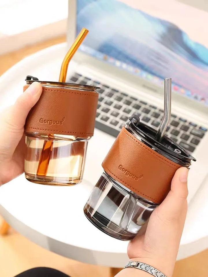 Creative Straw Glass Mug