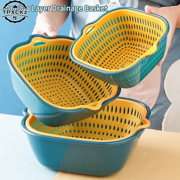 Plastic body Drain basket set
