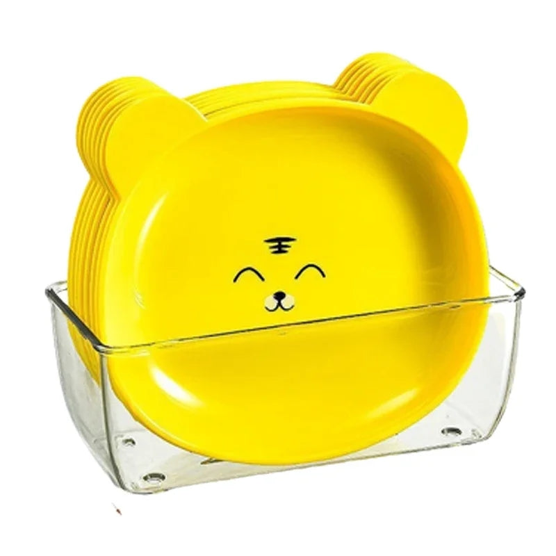 8pcs Mini Snacks Plates With Stand