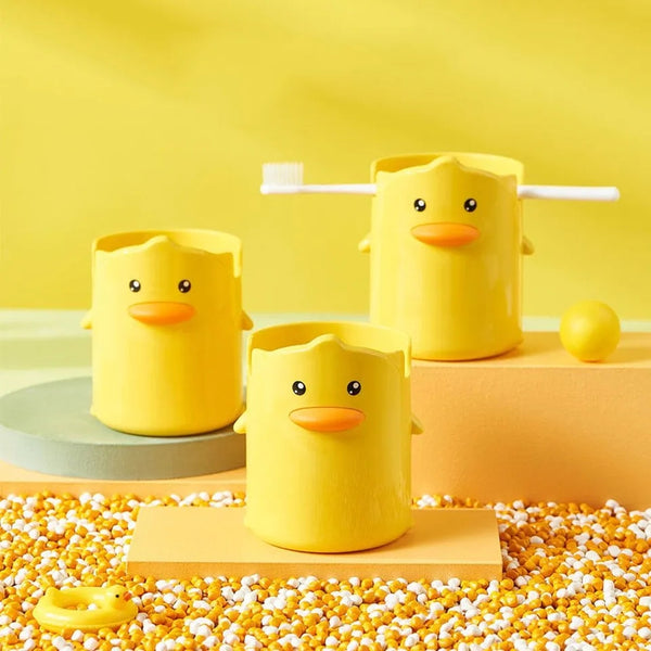Multi purpose duck holder beautiful yellow color duck pen holder