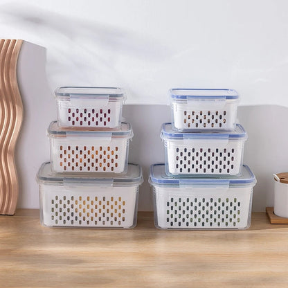 3pcs drainer storage box