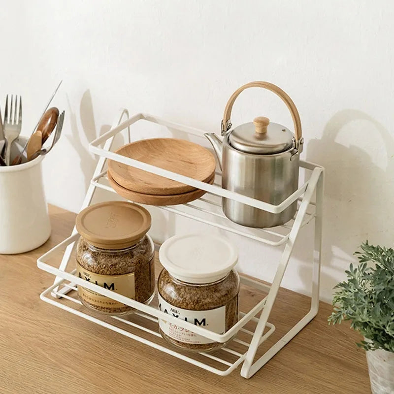 2 Layer Organizer Rack (Only Black Color)