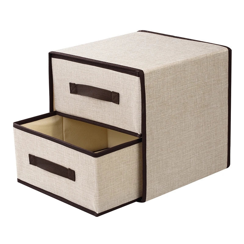 Fabric storage organizer - High quality 2 drawers storage organizer
