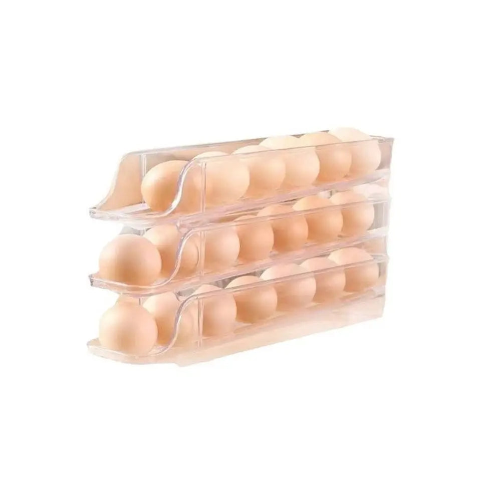Acrylic rolling egg box 2 step