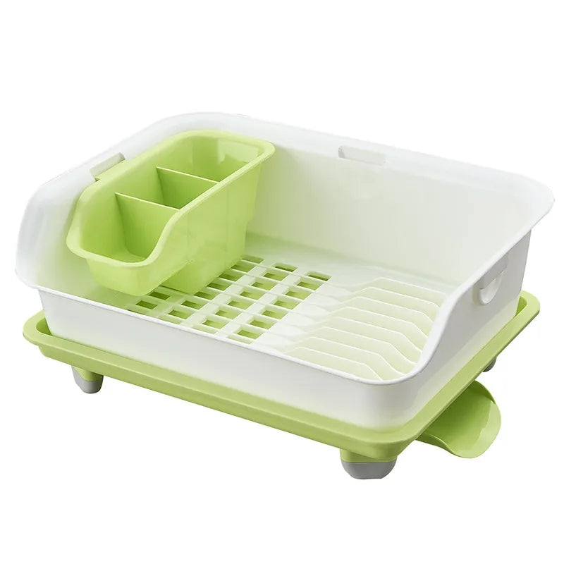 Two layer dish draining rack