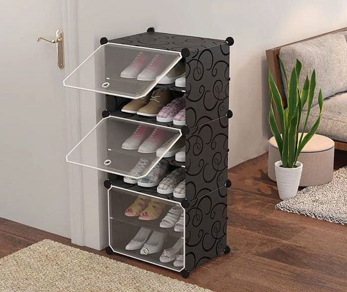 Attachable Cube Cabinets & Shoes Rack
