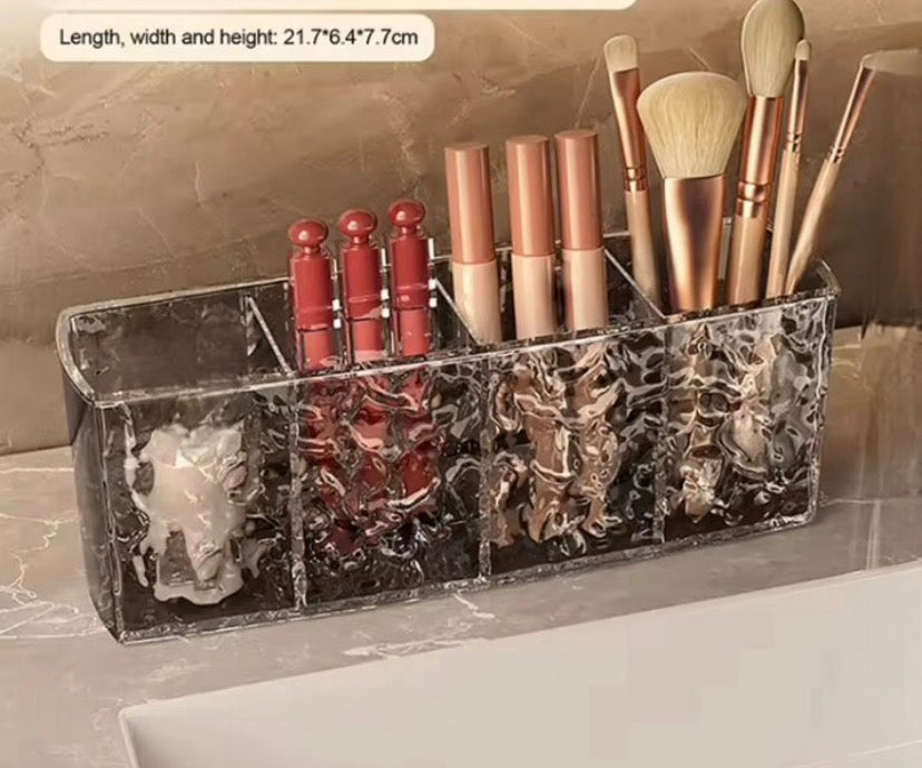 4-Grid Acrylic Cosmetic & Makeup Organizer