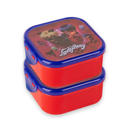 Jonti Lunch Box 2 pc set Red - 280ml