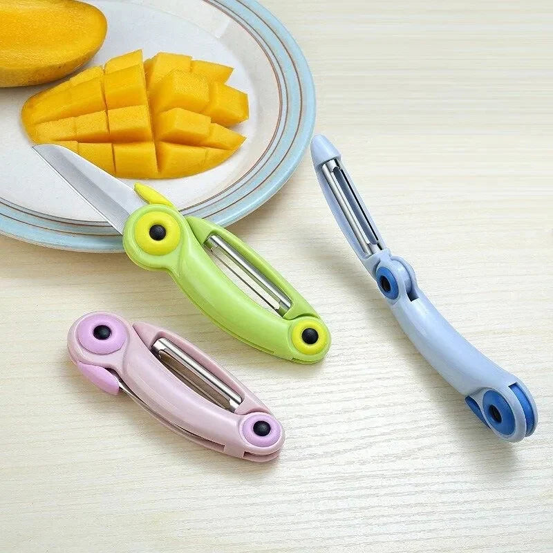2 in 1 fruit peeling and cutting knife