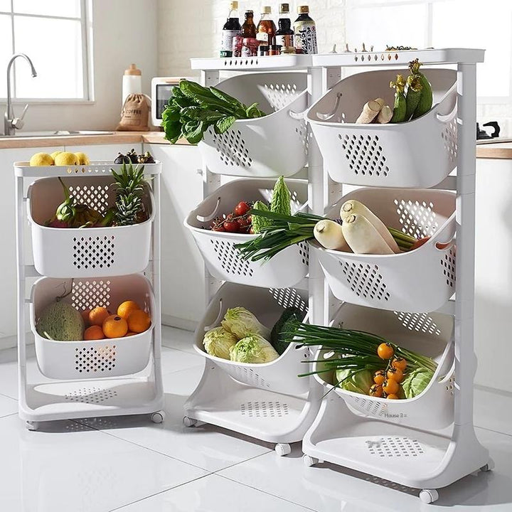 Kitchen vegetables basket stand