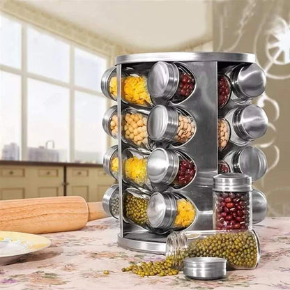 Kitchen spices organizer - Rotating spices rack