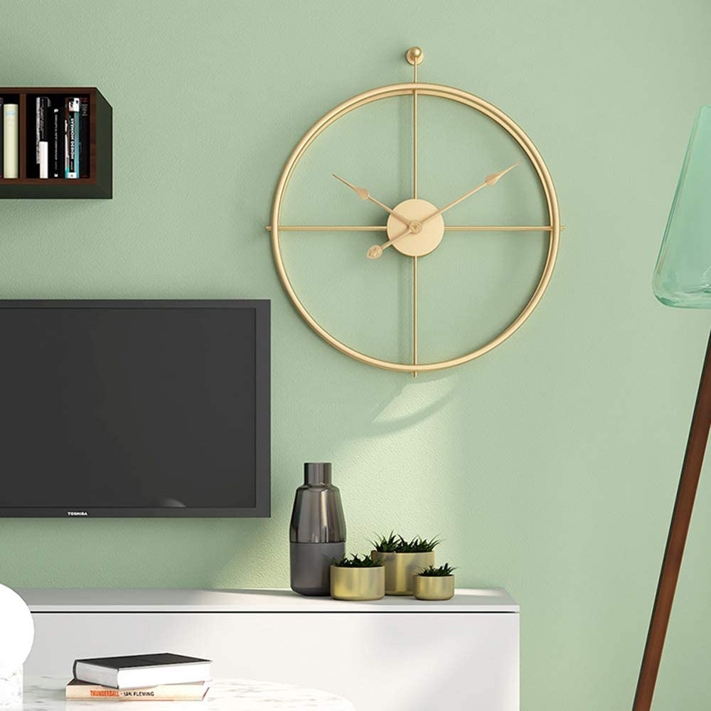 Imported Metallic Golden and Black color wall Clock