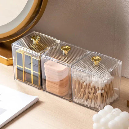 Acrylic multi function holder - Cotton bud holder - lipstick Holder