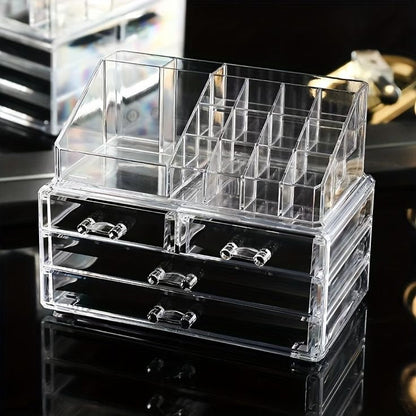Acrylic Cosmetic Organizer With Drawer