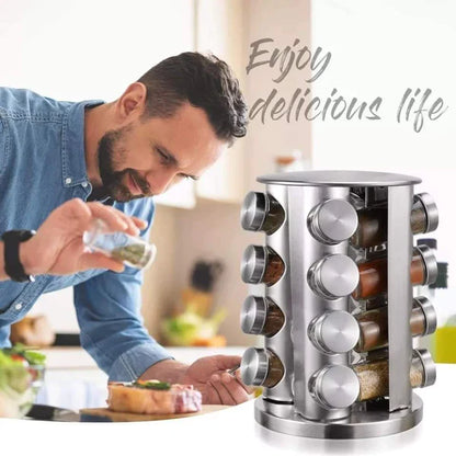 Kitchen spices organizer - Rotating spices rack